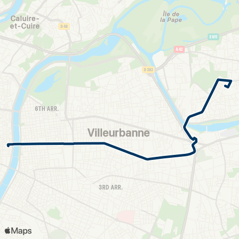 TCL Vaulx Hdv Campus - Cordeliers map