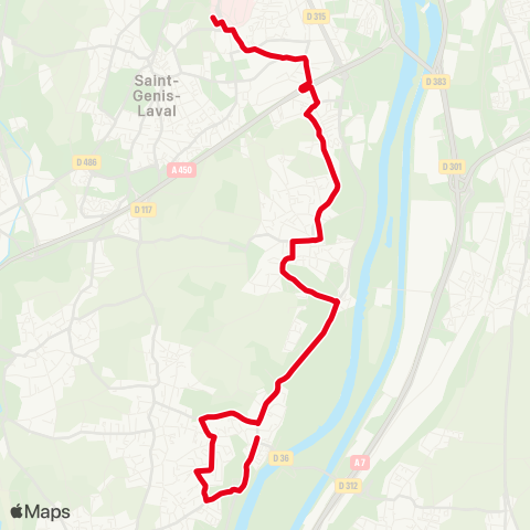 TCL St-Genis-Laval Hôp. S. - Vernaison Place map