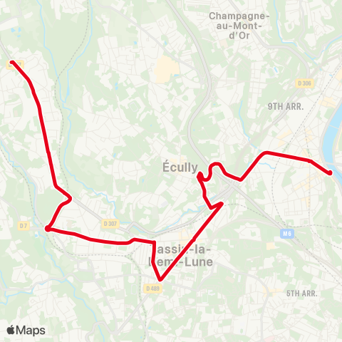 TCL Pont Mouton - Charbonnières les Verrières map