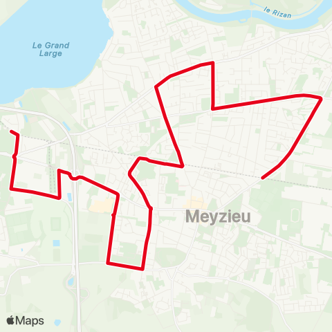 TCL Décines Grand Large - Meyzieu Ctre aquatique map