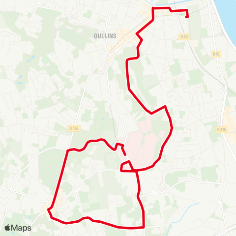TCL Gare d'Oullins - St-Genis-Laval Hôp. Sud map