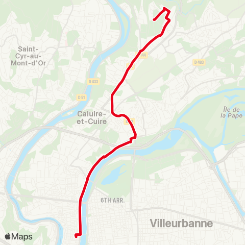 TCL Cordeliers - Sathonay Castellane map