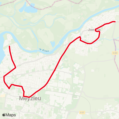 TCL Meyzieu Parc du Grand Large - Jonage map