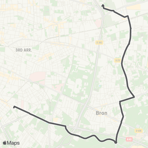 TCL Bachut - Laurent Bonnevay map