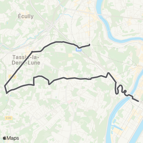 TCL Perrache - Gorge de Loup map