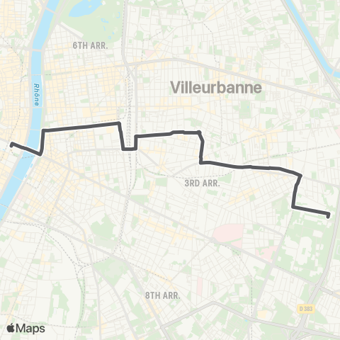 TCL Bellecour A. Poncet - Hôpitaux Est map