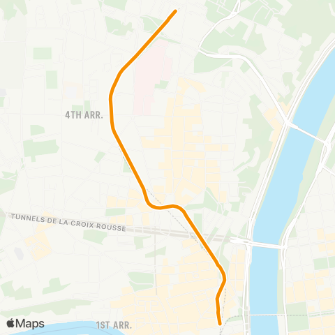 TCL Hôtel de Ville - Cuire map