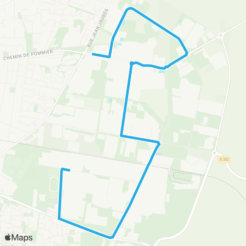 TCL Meyzieu ZI Nord - Meyzieu ZI Sud map