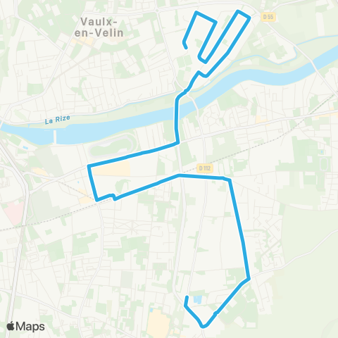 TCL ZI Vaulx-en-Velin E. - Vaulx-en-Velin la Soie map