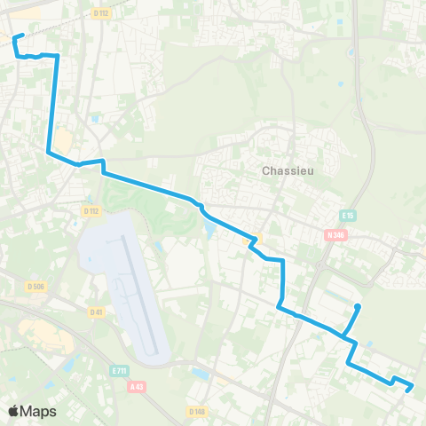 TCL Vaulx-en-Velin la Soie - Genas Rd-pt d'Italie map