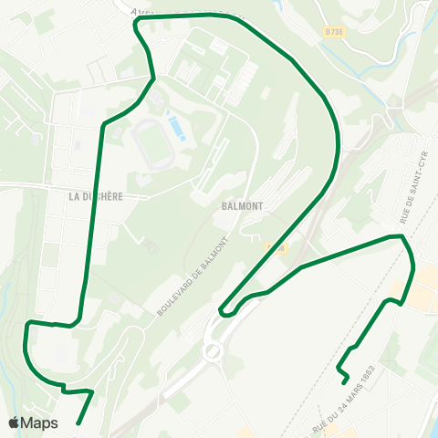 TCL Gare de Vaise - le Château Duchère map