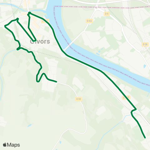 TCL Collège Paul Vallon - Cimetière de Givors / la Rama map