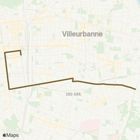 TCL Gare Part-Dieu Vivier Merle - Kimmerling-Genêts map