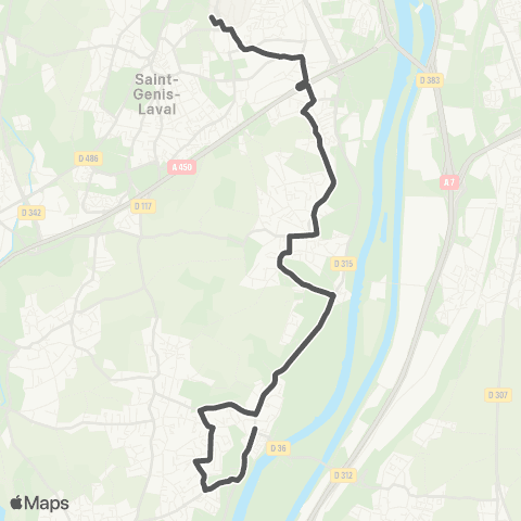 TCL St-Genis-Laval Hôp. S. - Vernaison Place map