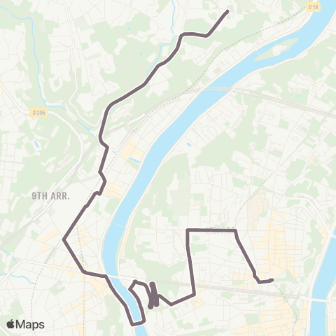 TCL Croix-Rousse - Plateau de Saint Rambert map