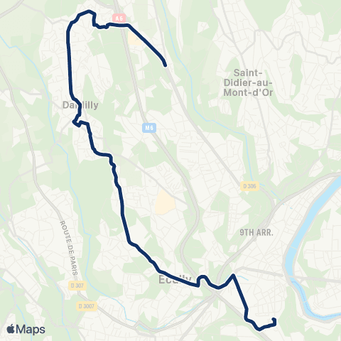 TCL Gorge de Loup - Dardilly le Jubin / Limonest le Puy d'Or map