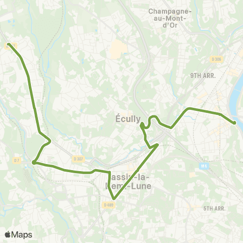 TCL Pont Mouton - Charbonnières les Verrières map