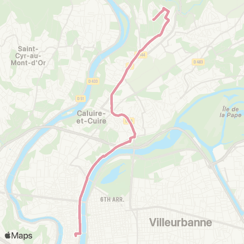 TCL Cordeliers - Sathonay Castellane map