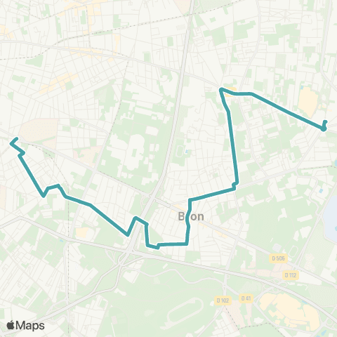 TCL Grange blanche - Bron Sept Chemins map