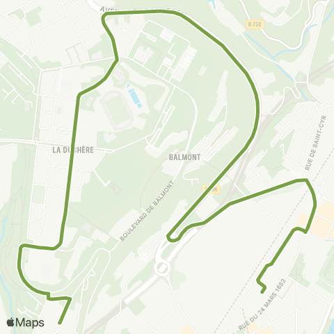 TCL Gare de Vaise - le Château Duchère map