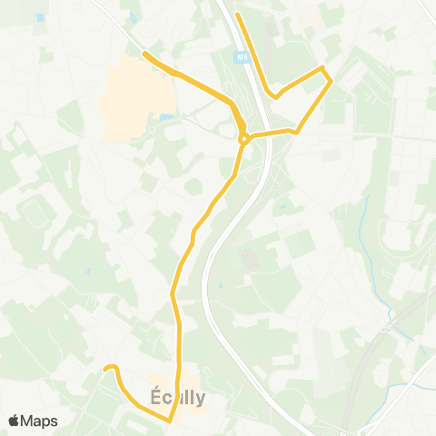 TCL Gare d'Écully la Demi-Lune - les Sources map