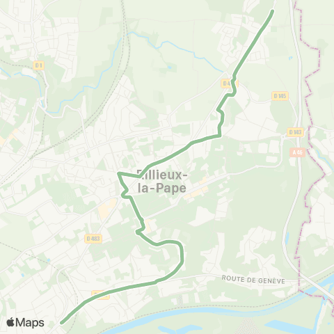 TCL La Buissière Viralamande – Rillieux Vancia map