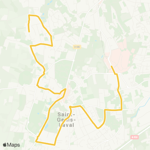 TCL St-Genis-Laval Hôp. Sud - Moly map