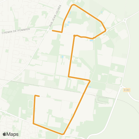 TCL Meyzieu ZI Nord - Meyzieu ZI Sud map