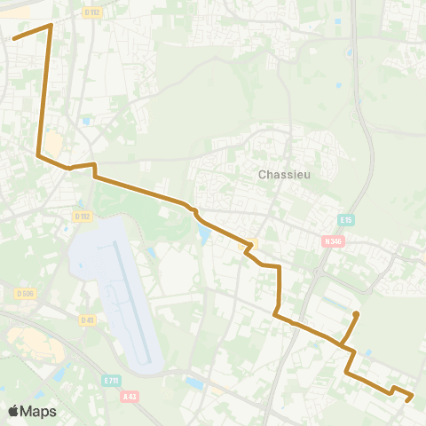 TCL Vaulx-en-Velin la Soie - Genas Rd-pt d'Italie map