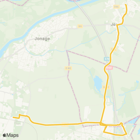 TCL Meyzieu ZI - Jons Hameau de Bianne map
