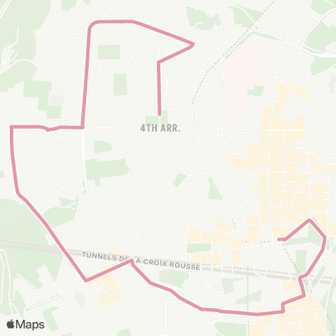TCL Croix-Rousse - Clos Jouve - Henon - Croix-Rousse map