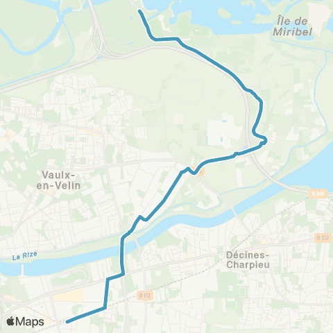 TCL Vaulx la Soie - Grand Parc le Morlet map