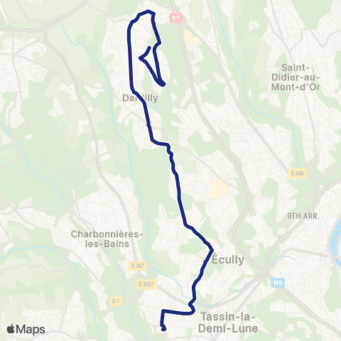 TCL Scolaires Institution St-Joseph (Tassin-la-Demi-Lune) map