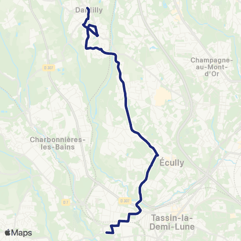 TCL Scolaires Institution St-Joseph (Tassin-la-Demi-Lune) map