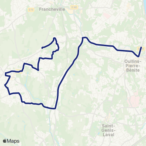 TCL Scolaires Lycée P. Chabrières & Ass. Bellevue (Oullins & la Mulatière) map