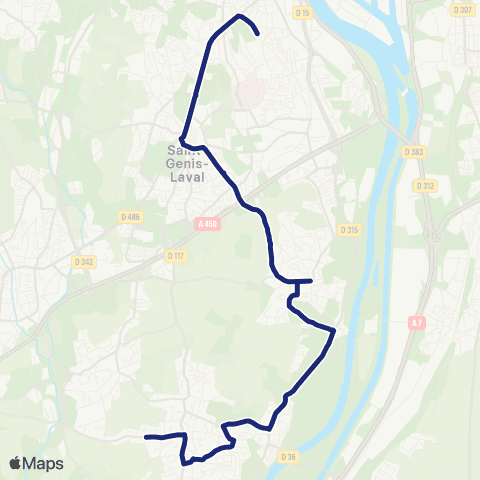 TCL Scolaires St-Thom. d'Aquin & ND Bon Conseil (Oullins & St-Genis-Laval) map