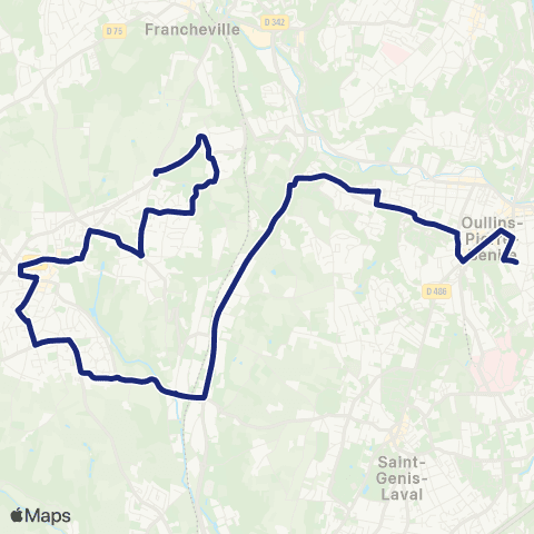 TCL Scolaires St-Thom. d'Aquin & ND Bon Conseil (Oullins) map