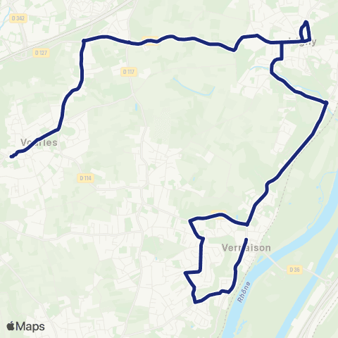 TCL Scolaires Collège Louis Querbes (Vourles) map
