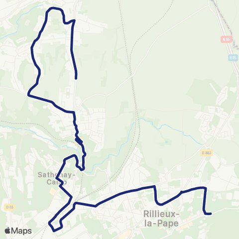 TCL Scolaires Établissements scolaires de Rillieux-la-Pape map