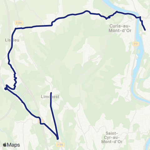 TCL Scolaires Institution Notre-Dame de Bellegarde (Neuville-s/-Saône) map