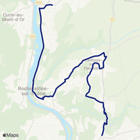 TCL Scolaires Lycée Rosa Parks (Neuville-sur-Saône) map