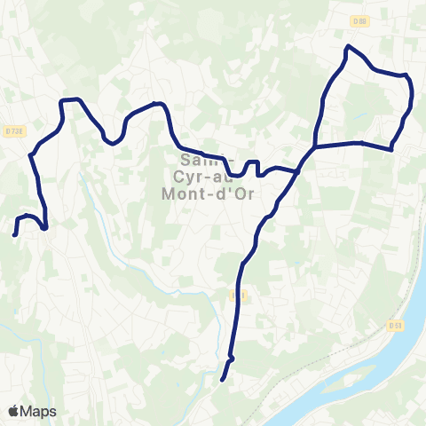 TCL Scolaires Collège et Lycée Fromente (St-Didier-au-Mont-d'Or) map