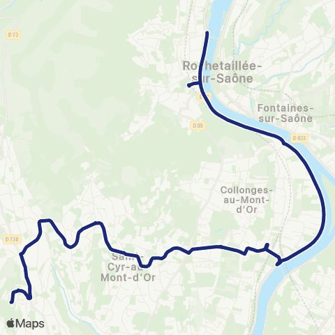 TCL Scolaires Collège et Lycée Fromente (St-Didier-au-Mont-d'Or) map