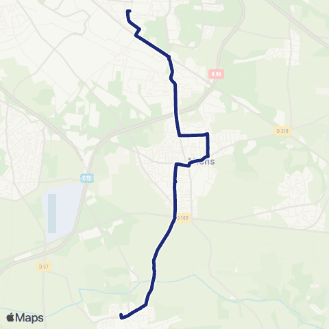 TCL Scolaires Collège la Xavière (Chaponnay) map