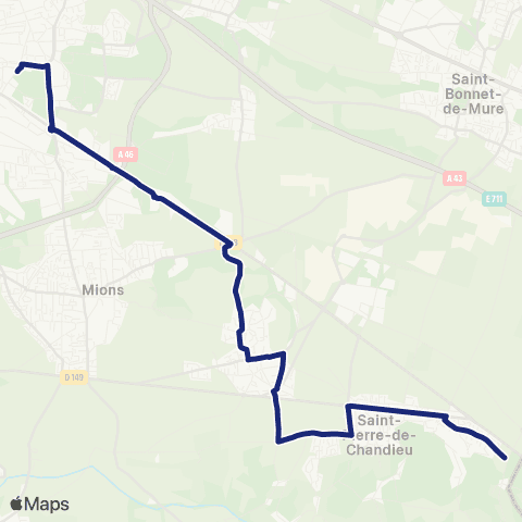 TCL Scolaires Lycée Condorcet (Saint-Priest) map