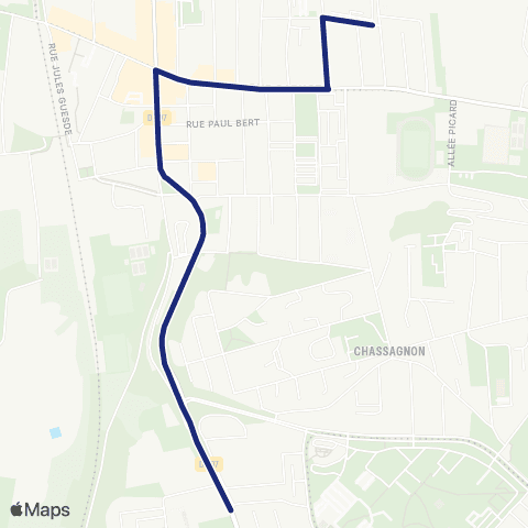 TCL Scolaires Collège Alain (Saint-Fons) map