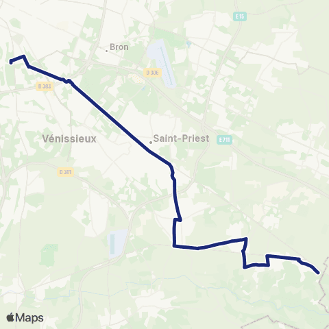 TCL Scolaires Collège et Lycée la Xavière (Vénissieux & Lyon 8ème) map