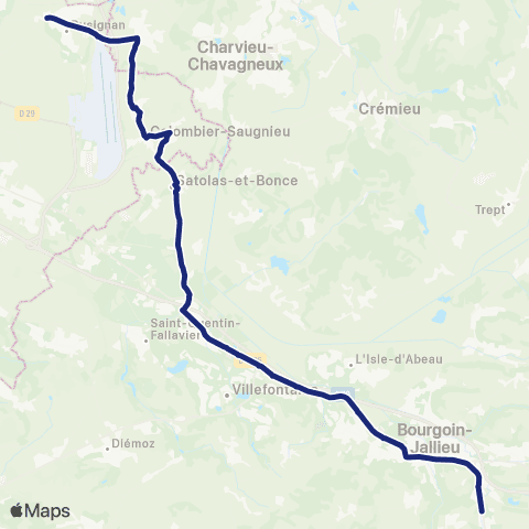 TCL Scolaires Lycée Saint-Marc (Nivolas-Vermelle) map