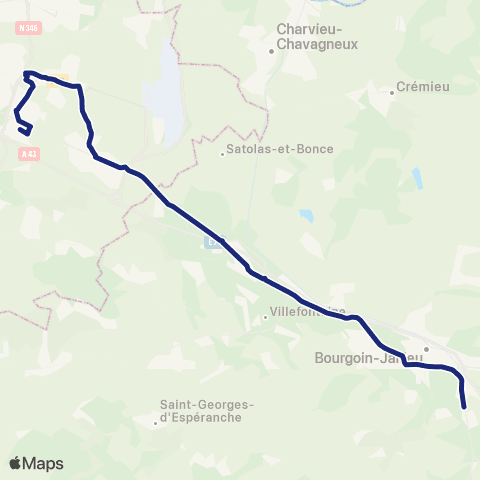 TCL Scolaires Lycée Saint-Marc (Nivolas-Vermelle) map