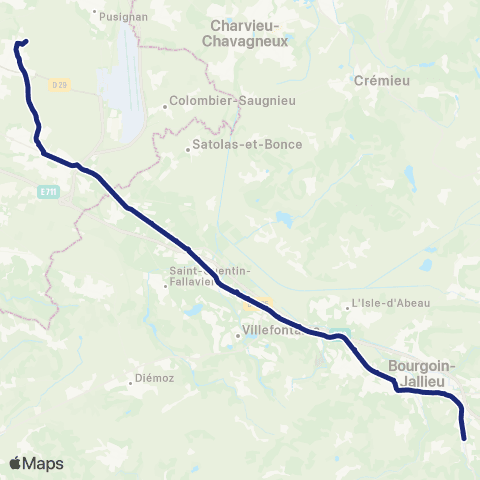 TCL Scolaires Lycée Saint-Marc (Nivolas-Vermelle) map